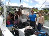 Chris with our divers returning from a charter trip to the north