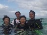 Chris with Masumi & family after an intro dive at Piti Bombholes