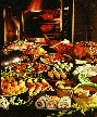 Delicious buffet lunch at the cafe