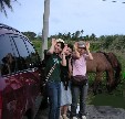 Satoe group horseback riding in southern Guam